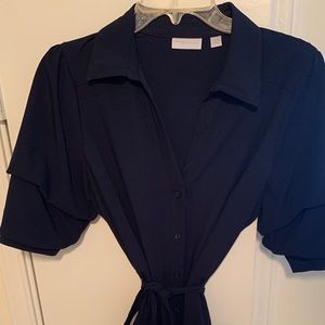 Navy Blue button down dress